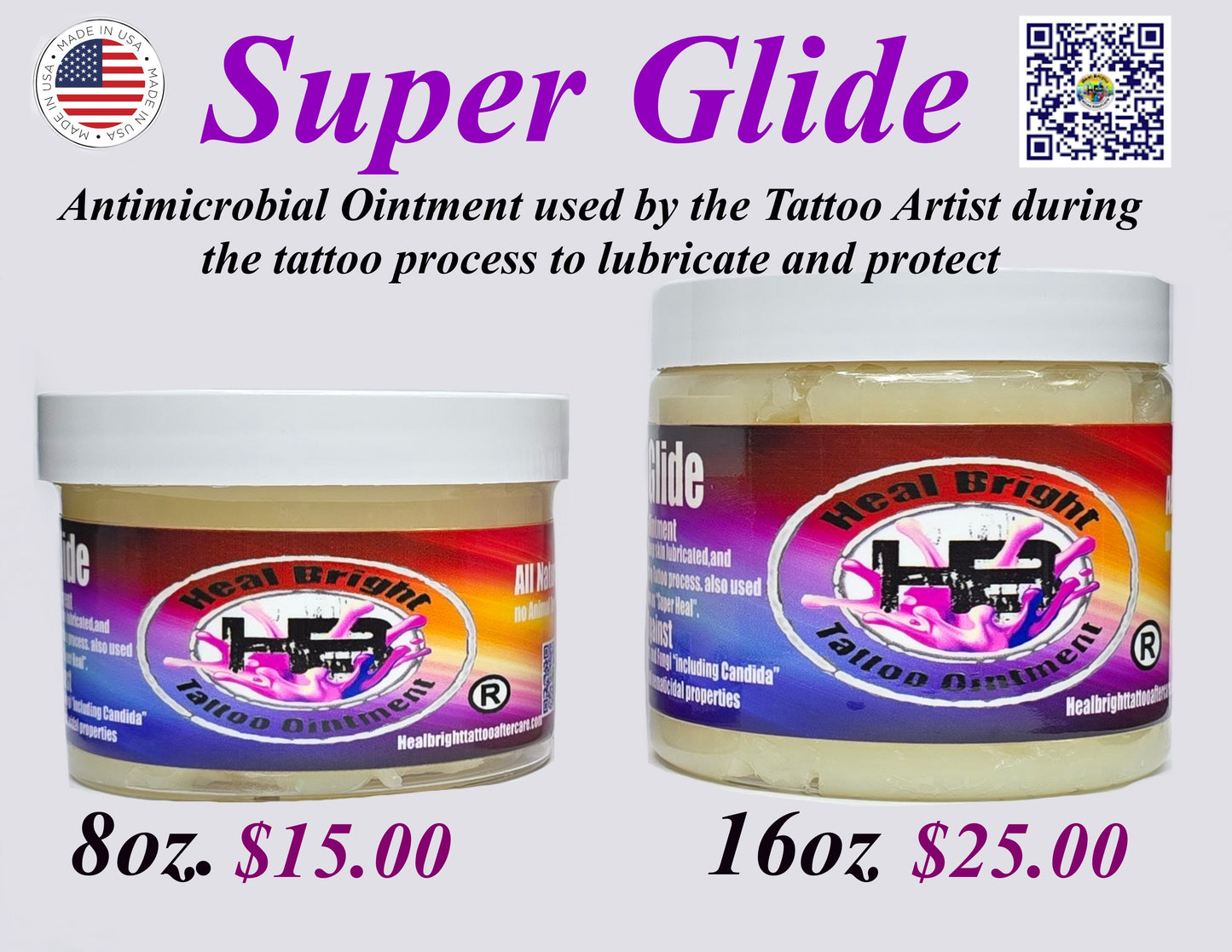Super Glide Tattoo Ointment 16oz